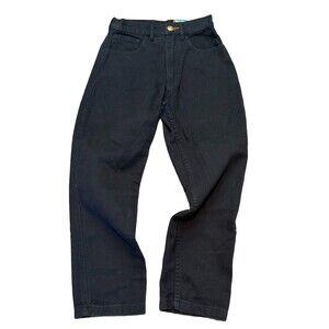Big Bud Press Denim Black Straight Leg Crop Denim Jeans Size 23 Streetwear